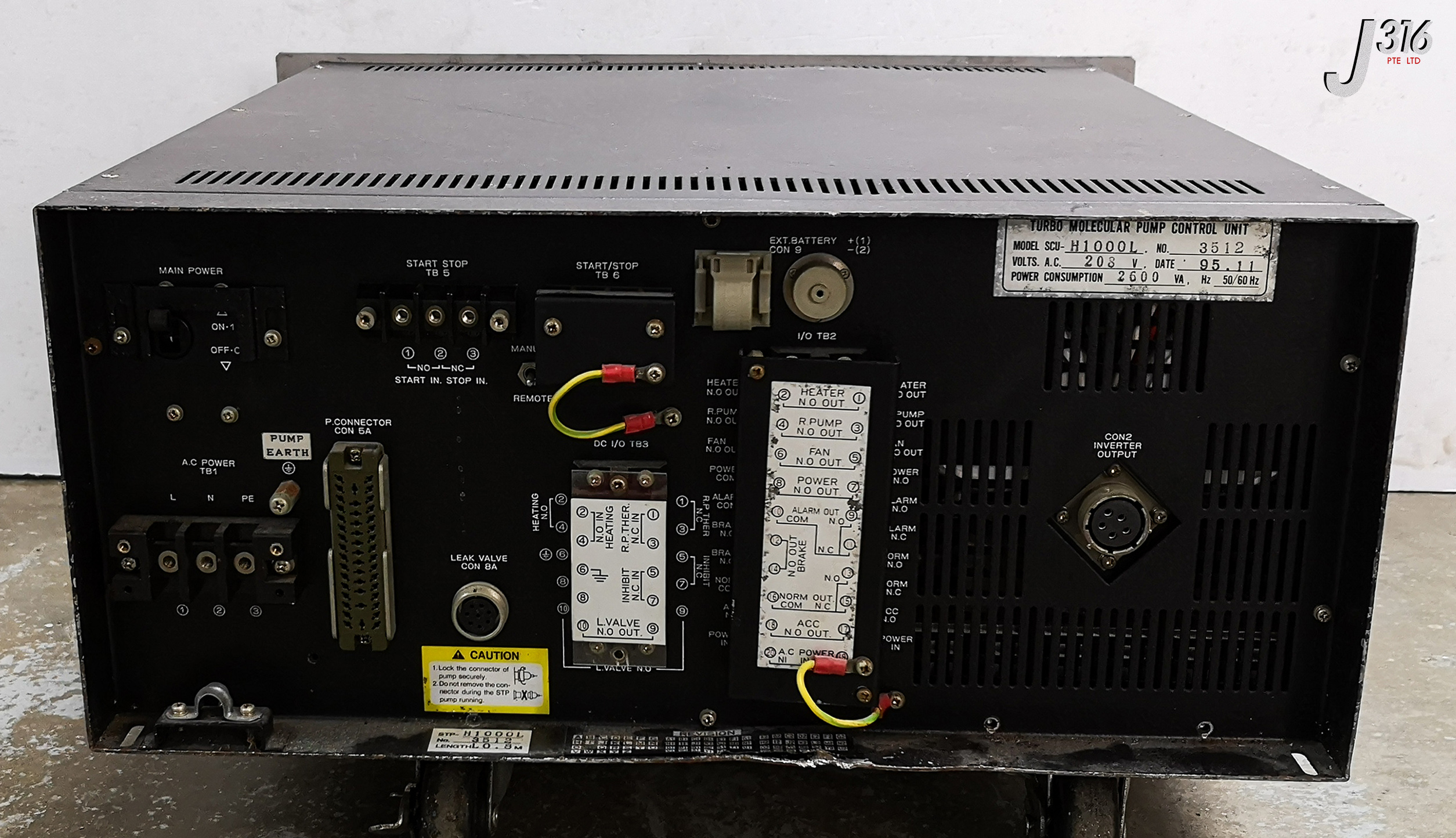 16982 SEIKO SEIKI TURBO MOLECULAR PUMP CTRL UNIT STP-H1000L SCU